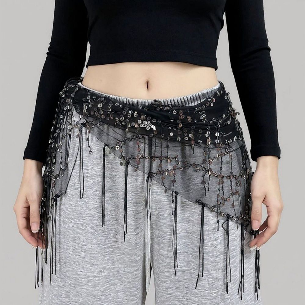 sequin garter belt Diamond Rodeo Sequin Fishnet Garter Belt w/ Sequin Fringe Detail and G –  Rave Wonderland main image 0