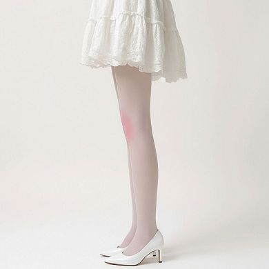 Women's Sheer Gradient Tights with Soft Blush Tone and Smooth Stretch Fit