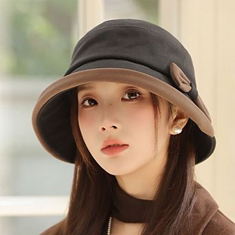Women's Bucket Hat with Cute Bow Detail
