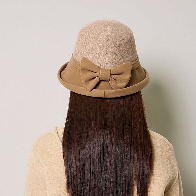 Women's Bow-Accented Cloche Hat