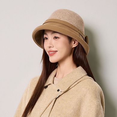Women's Bow-Accented Cloche Hat