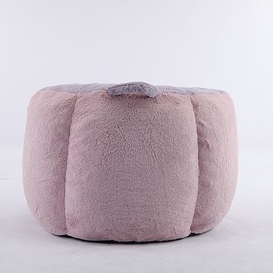 Whisen Modern Oversized Bean Bag Chairs Multicolor Faux Fur Couch Lounger Sofa