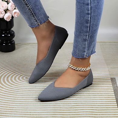 Women's Pointed Toe Ballet Flats - Chic, Comfortable, & Versatile Slip-On Shoes