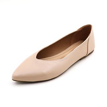 Women's Pointed Toe Ballet Flats - Chic, Comfortable, & Versatile Slip-On Shoes