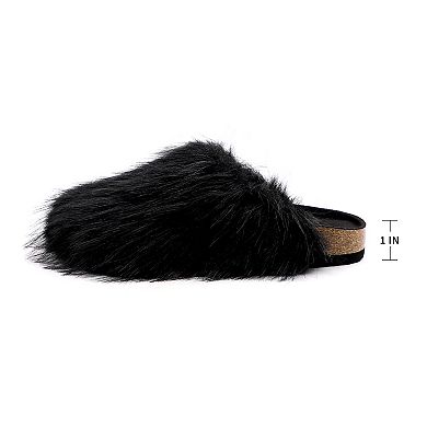 Luxurious Faux Fur Slip-On Sandals for Ultimate Comfort and Style