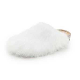 Luxurious Faux Fur Slip-On Sandals for Ultimate Comfort and Style