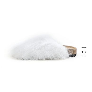 Luxurious Faux Fur Slip-On Sandals for Ultimate Comfort and Style