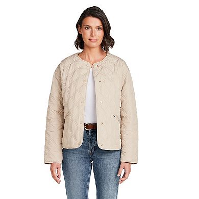 Women's Weathercast Collarless Quilted Jacket