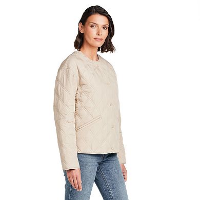 Women's Weathercast Collarless Quilted Jacket