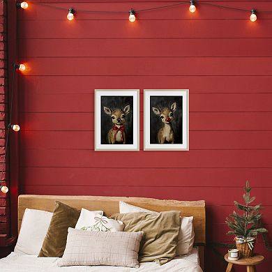 Stupell Home Decor Baby Reindeer Characters Wall Art Set