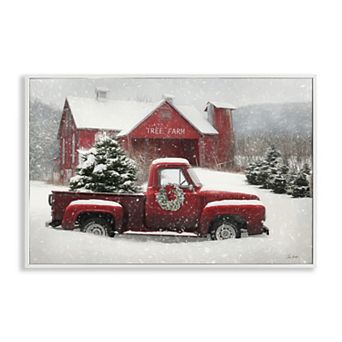Stupell Home Decor Festive Tree Farm Pickup Wall Art