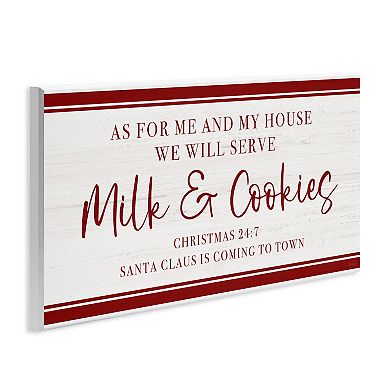 Stupell Home Decor We Will Serve Milk & Cookies Wall Art