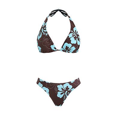 Women's Cupshe 2-pc. Crossback Bikini Top & High-Cut Bottoms Set