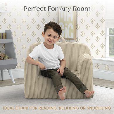 Delta Children Cozee Corduroy Foam Chair With Removable Slipcover
