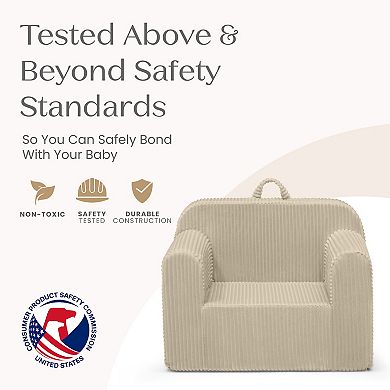 Delta Children Cozee Corduroy Foam Chair With Removable Slipcover