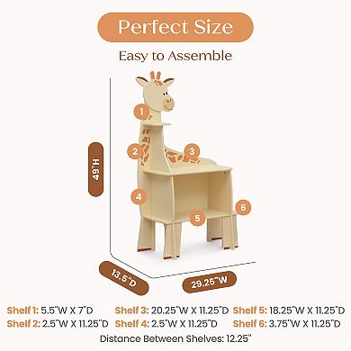 Delta Children Giraffe Bookcase