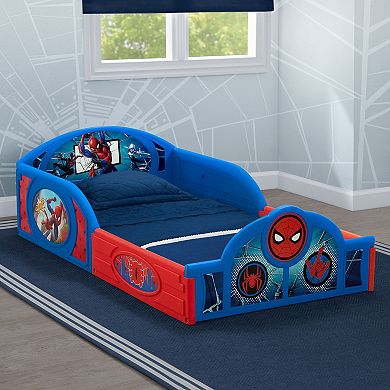 Delta Children Spider-Man Toddler Bed with Built-In Guardrails