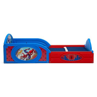 Delta Children Spider-Man Toddler Bed with Built-In Guardrails