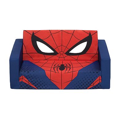 Delta Children Spider-Man Cozee Flip-Out Sofa - 2-in-1 Convertible Sofa to Lounger