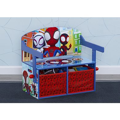 Delta Children Spidey & His Amazing Friends Kids Convertible Activity Bench