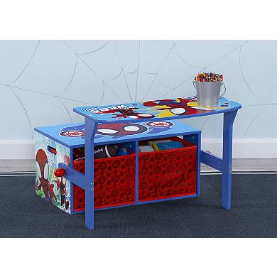 Delta Children Spidey & His Amazing Friends Kids Convertible Activity Bench