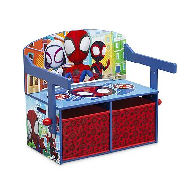 Delta Children Spidey & His Amazing Friends Kids Convertible Activity Bench