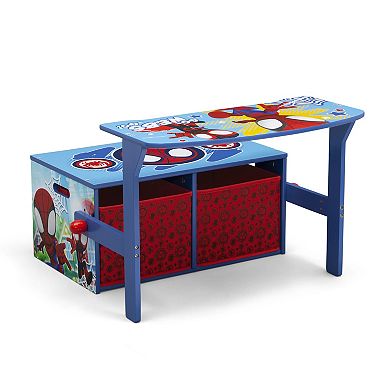 Delta Children Spidey & His Amazing Friends Kids Convertible Activity Bench