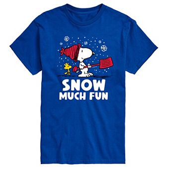 Big & Tall Peanuts Snoopy & Woodstock Snow Much Fun Graphic Tee