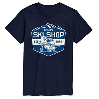 Big & Tall Peanuts Ski Shop Est. 1950 Graphic Tee