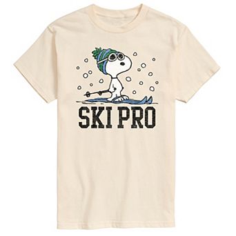 Big & Tall Peanuts Snoopy Ski Pro Distressed Graphic Tee