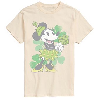 Big & Tall Disney's Minnie Mouse Clovers Distressed Graphic Tee