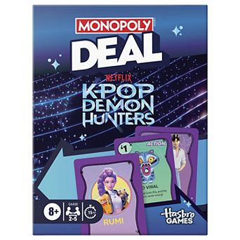 Monopoly Deal K-Pop Demon Hunters Card Game by Hasbro