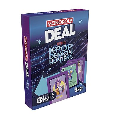 Monopoly Deal K-Pop Demon Hunters Card Game by Hasbro