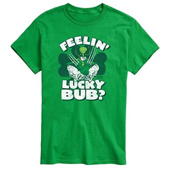 Big & Tall Marvel Wolverine Feelin' Lucky Bub? Graphic Tee