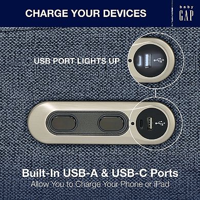 BabyGap Harlowe Power Recliner with USB/C Charging Rocking Chair