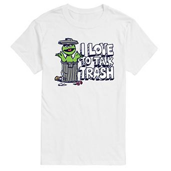 Big & Tall Sesame Street Oscar The Grouch I Love To Talk Trash Graphic Tee