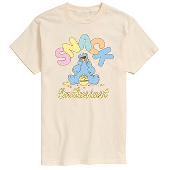 Big & Tall Sesame Street Cookie Monster Snack Enthusiast Graphic Tee