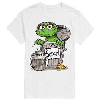 Big & Tall Sesame Street Oscar The Grouch Portrait Graphic Tee