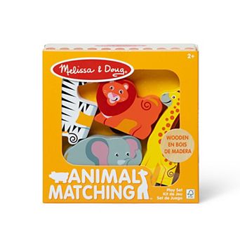 Melissa & Doug Wooden Animal Matching Play Set