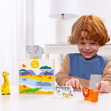 Melissa & Doug Wooden Animal Matching Play Set