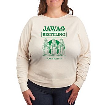 Plus Size Star Wars Jawa Recycling Company French Terry Long Sleeve Tee
