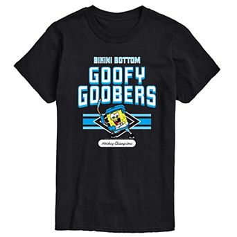 Men's SpongeBob SquarePants Goofy Goobers Hockey Champions Graphic Tee