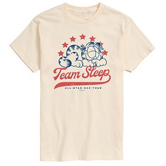 Men's Garfield Team Sleep All-Star Nap Tour Graphic Tee