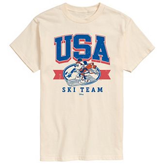 Men's Disney's Mickey Mouse USA Ski Team Graphic Tee