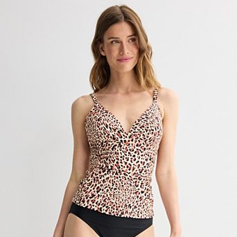 Women's Freshwater Molded Cup Twist Tankini Swim Top