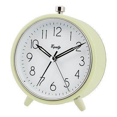La Crosse Technology 5-Inch Silent Sweeping Quartz Metal Alarm Clock