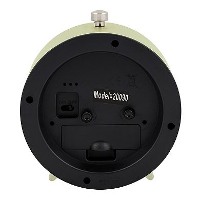 La Crosse Technology 5-Inch Silent Sweeping Quartz Metal Alarm Clock