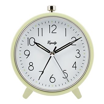 La Crosse Technology 5-Inch Silent Sweeping Quartz Metal Alarm Clock