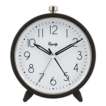 La Crosse Technology 5-Inch Silent Sweeping Quartz Metal Alarm Clock