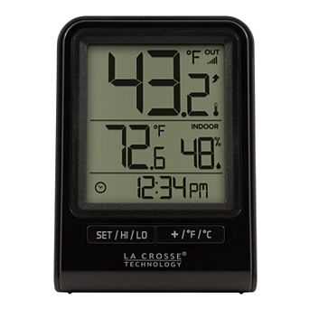 La Crosse Technology Wireless Temperature & Humidity Station with Time